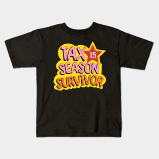 Tax season survivor Kids T-Shirt